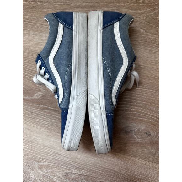 Vans Blue and White Loafers - Picture 2 of 7